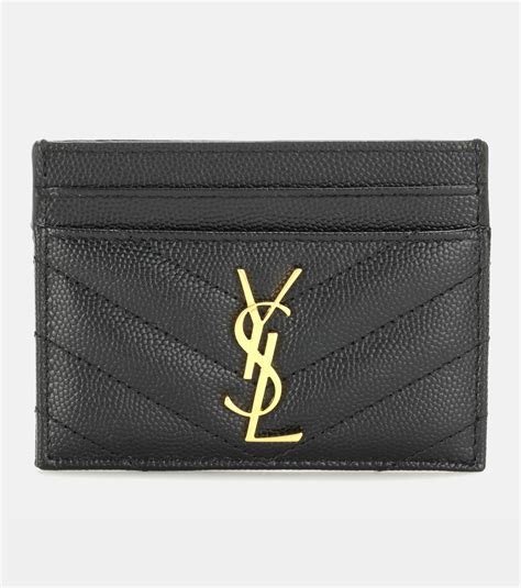 ysl yves saint laurent monogram card holder